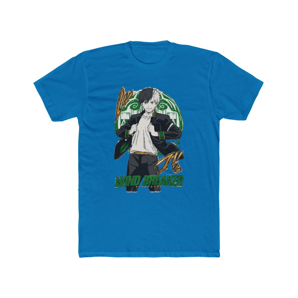 HUBGO Wind Breaker Anime T Shirt Merch Men Short Sleeve Women Tee, Adult, Size: 3XL, Black
